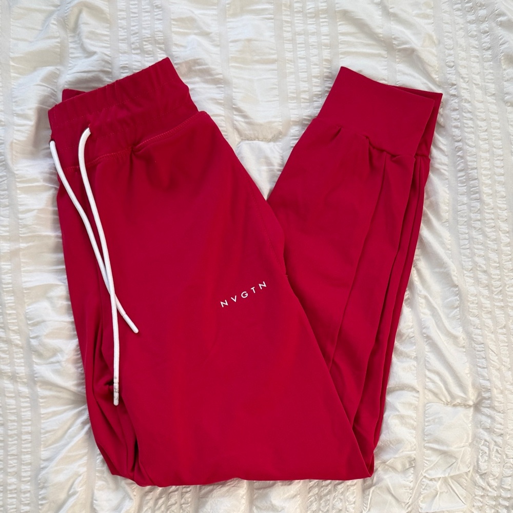 NVGTN Women’s Vibrant Red Joggers